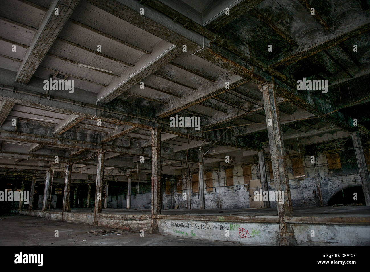 The disused Mayfield Depot, Manchester a former train station and used
