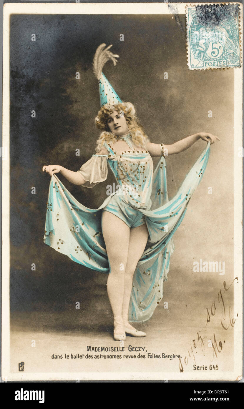 Folies Bergere Dancer Stock Photo Alamy