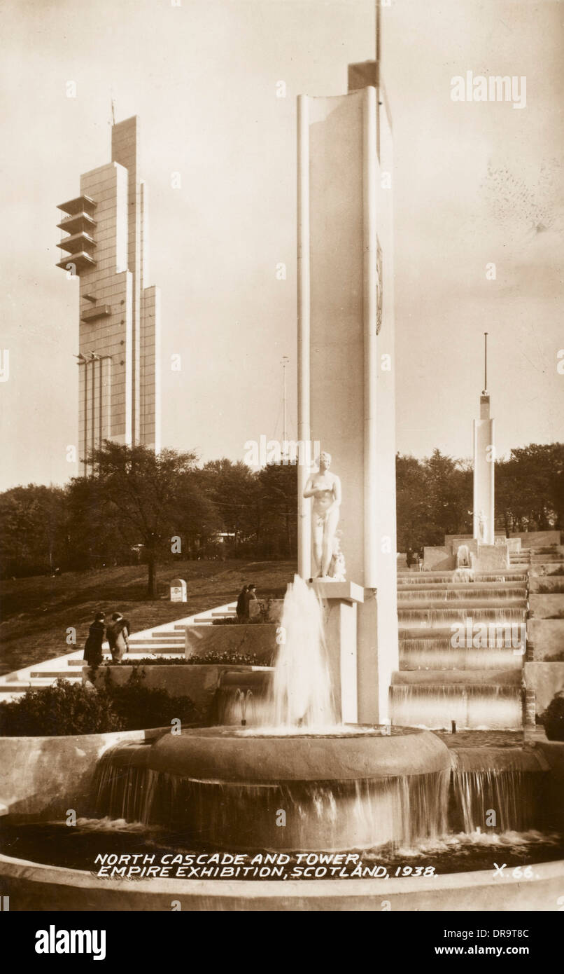Empire Exhibition Scotland North Cascade and Tower Stock Photo Alamy