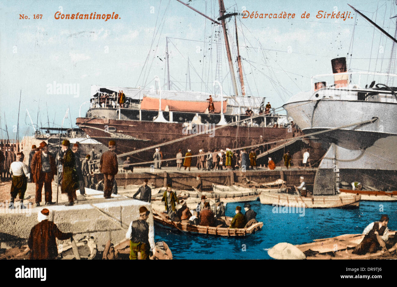 The Embarkation Quay - Sirkeci Stock Photo