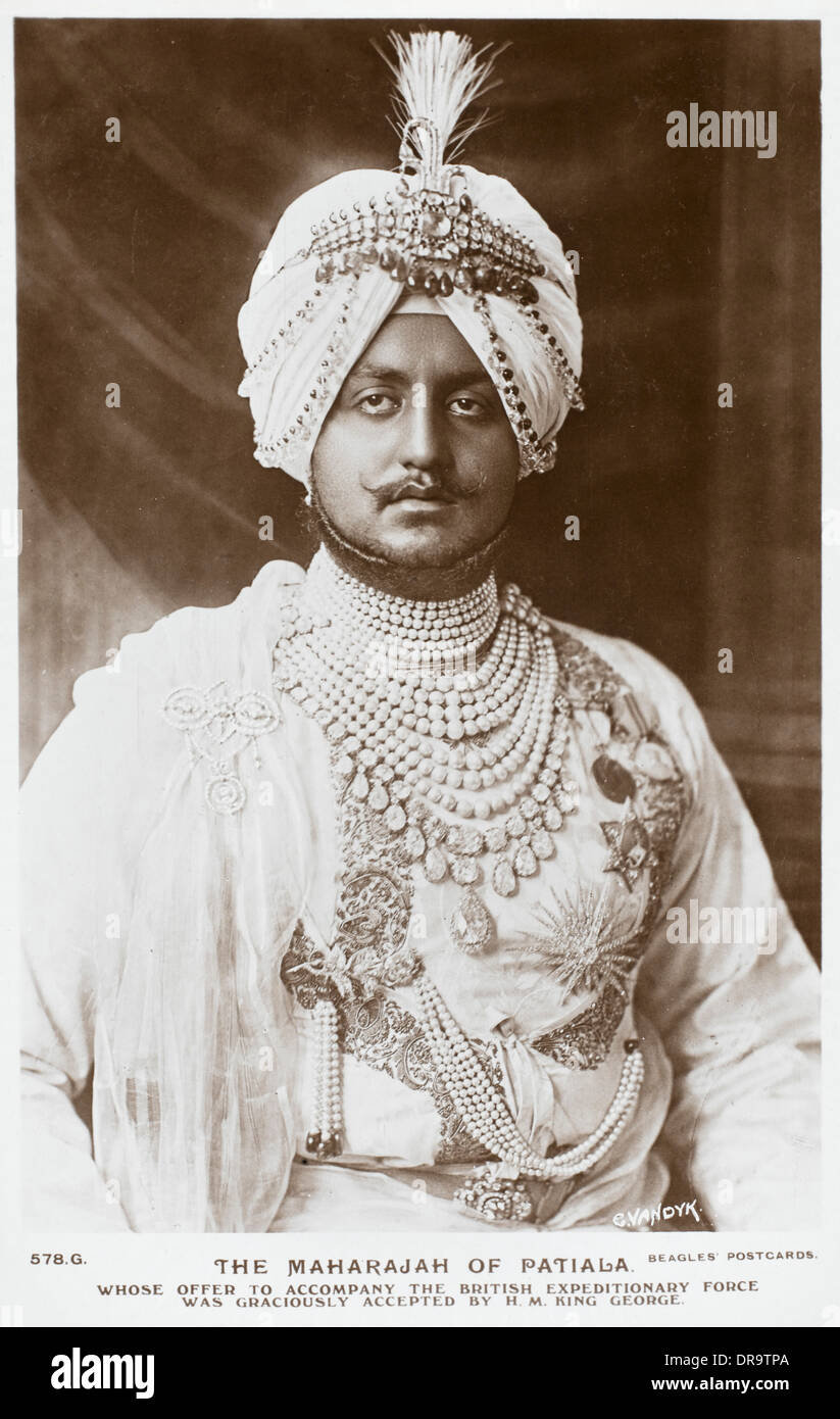 The Maharajah of Patiala Stock Photo - Alamy