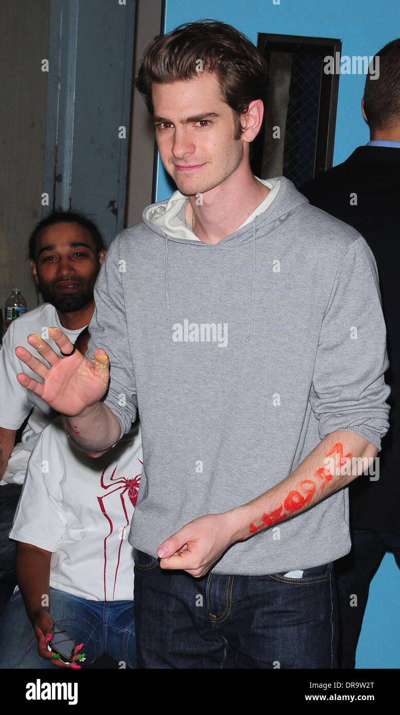 Andrew Garfield The cast of 'The Amazing Spider-Man' at the 'Be Amazing