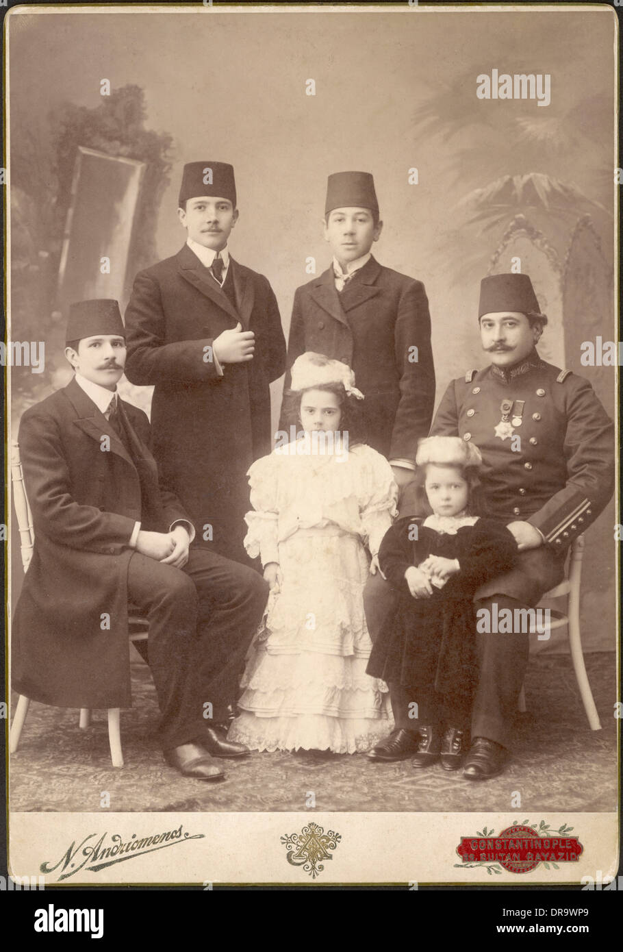 Affluent Ottoman Family Stock Photo