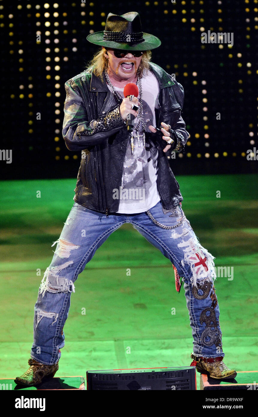 Axl Rose Of Guns N Roses Performing At The O2 Arena London England 31 05 12 Stock Photo Alamy