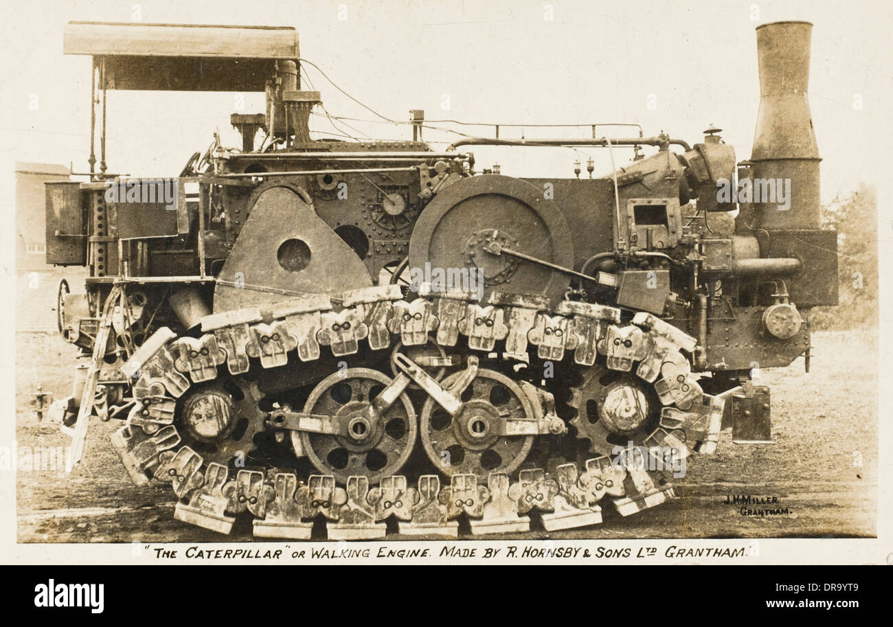 Caterpillar track steam engine by R. Hornsby & Sons Stock Photo