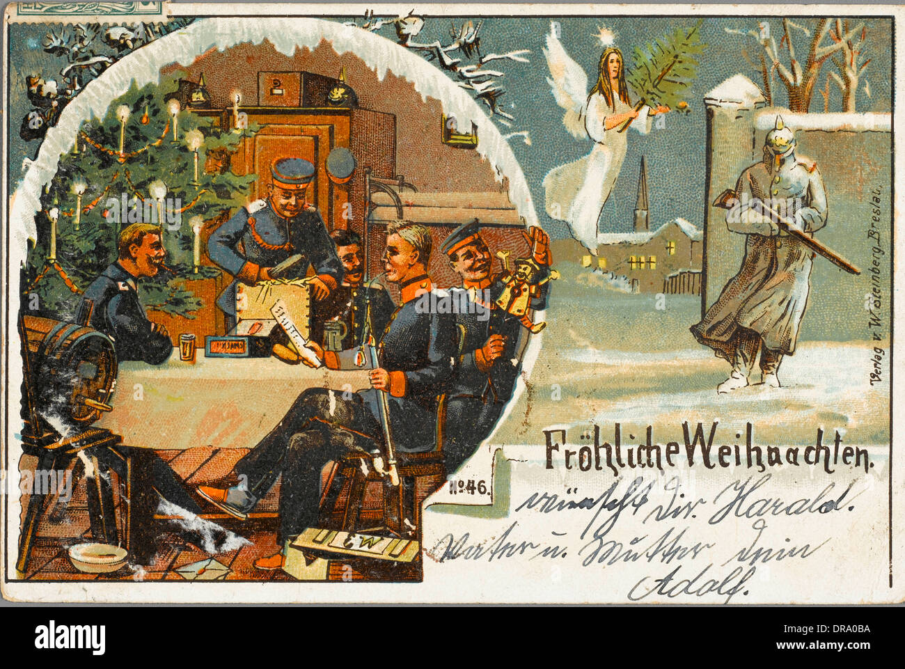 German Christmas Card With Soldiers Stock Photo Alamy German Christmas Card With Soldiers Stock Photo Alamy