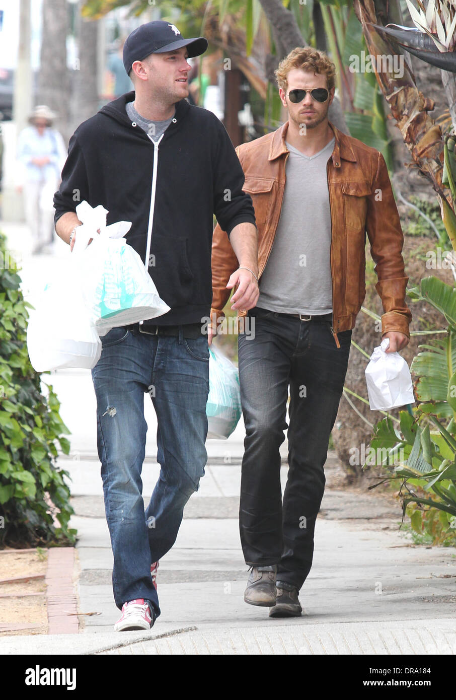 Kellan Lutz Out With His Brother In Venice Beach Los Angeles California 28 06 12 Stock Photo Alamy