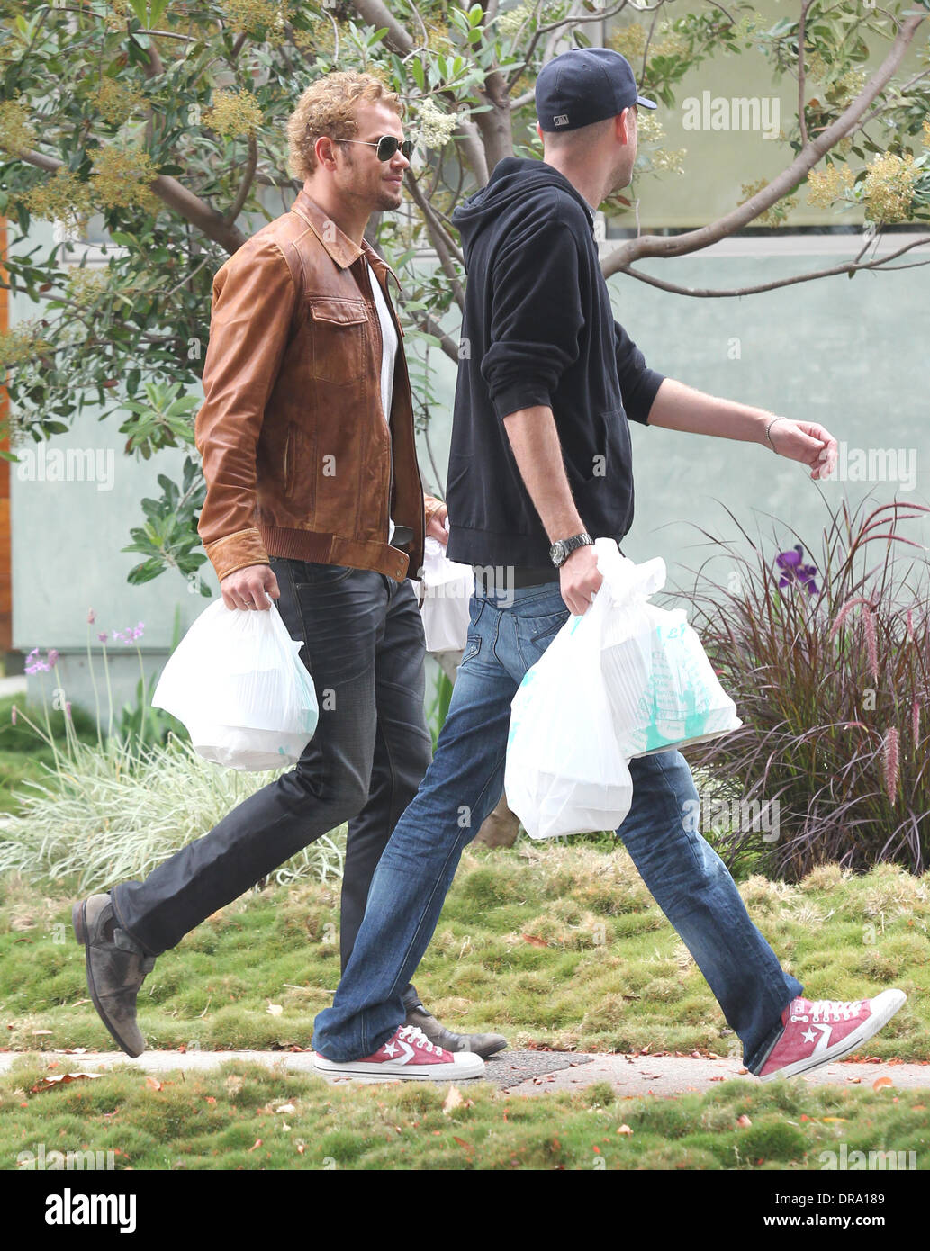 Kellan Lutz Out With His Brother In Venice Beach Los Angeles California 28 06 12 Stock Photo Alamy