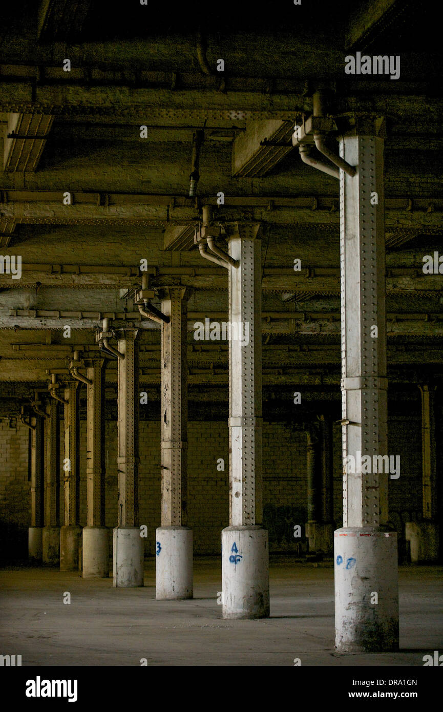 The disused Mayfield Depot, Manchester a former train station and used