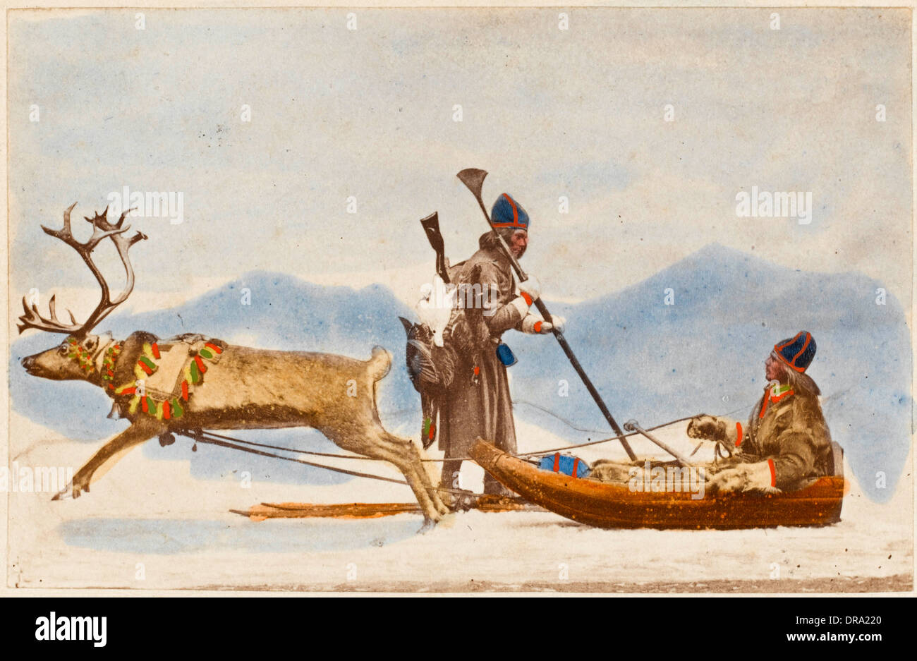 Sami People - Early Photograph Stock Photo