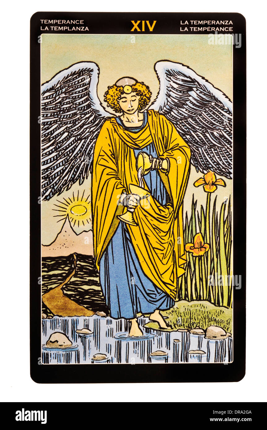 tarot card Temperance Stock Photo