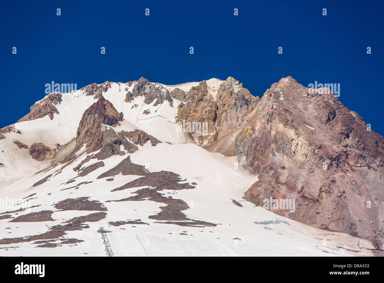 OREGON, USA - Mount Hood, 11,240 foot volcano in Cascades Range. Stock Photo