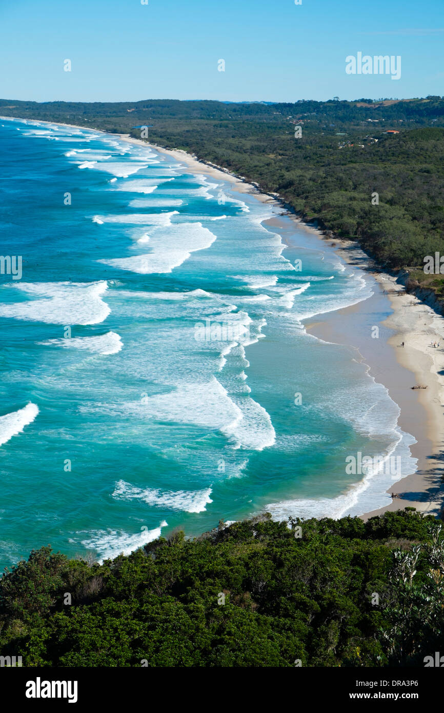 Tallow Beach at Byron Bay in New South Wales Australia Stock Photo