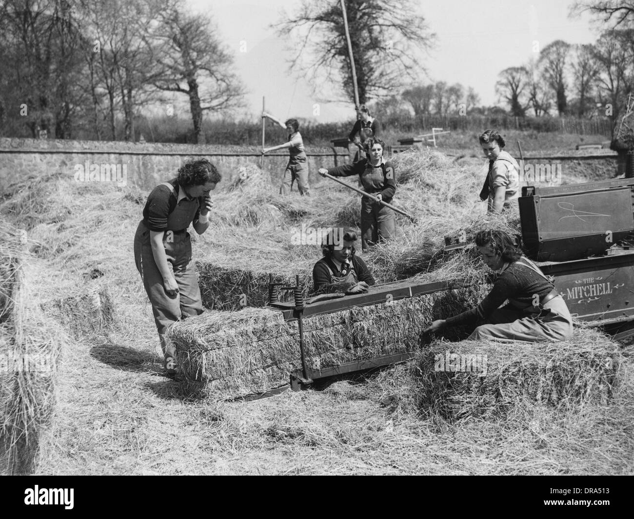 Land girls wwii Black and White Stock Photos & Images - Alamy