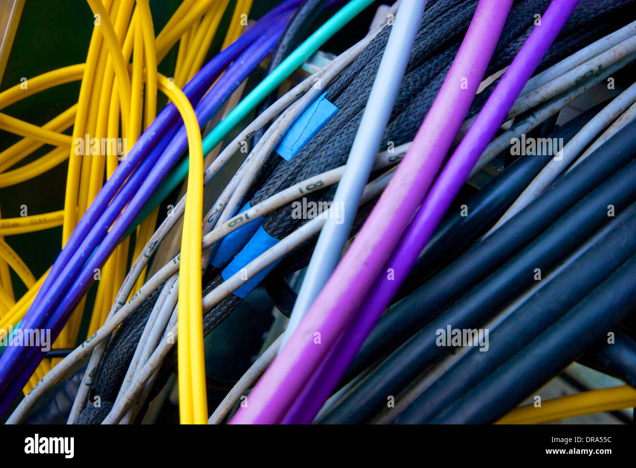 Colour Wires Stock Photo