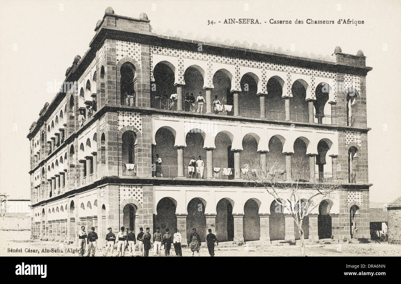 Ain Sefra, Algeria - Headquarters of the African Hunters Stock Photo