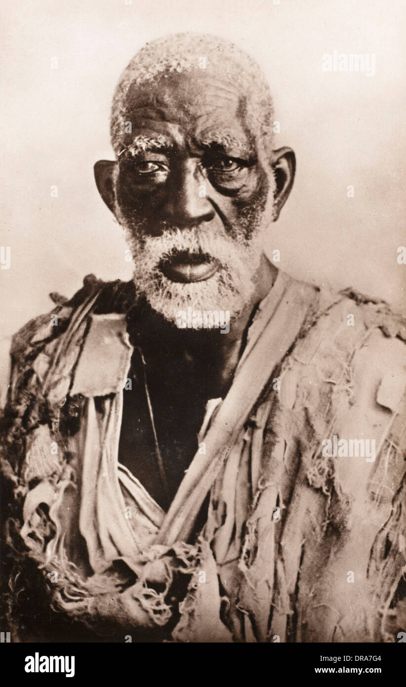 Old Black Algerian Man (1 of 2) Stock Photo