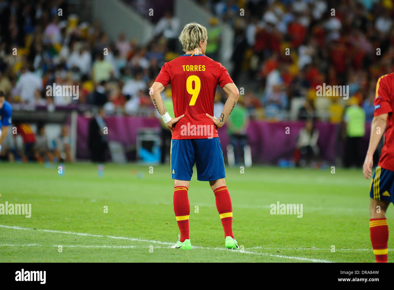 Fernando Torres  UEFA  Euro 212 final: Spain 4 v Italy 0  held at Olympic Stadium Kiev, Ukraine - 01.07.12 Stock Photo