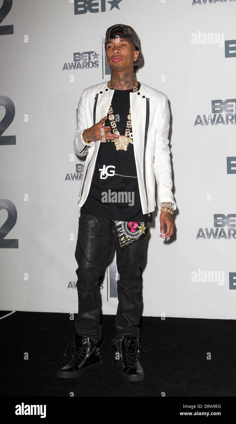 Tyga The BET Awards 2012 Press Room Los Angeles, California 01.07.