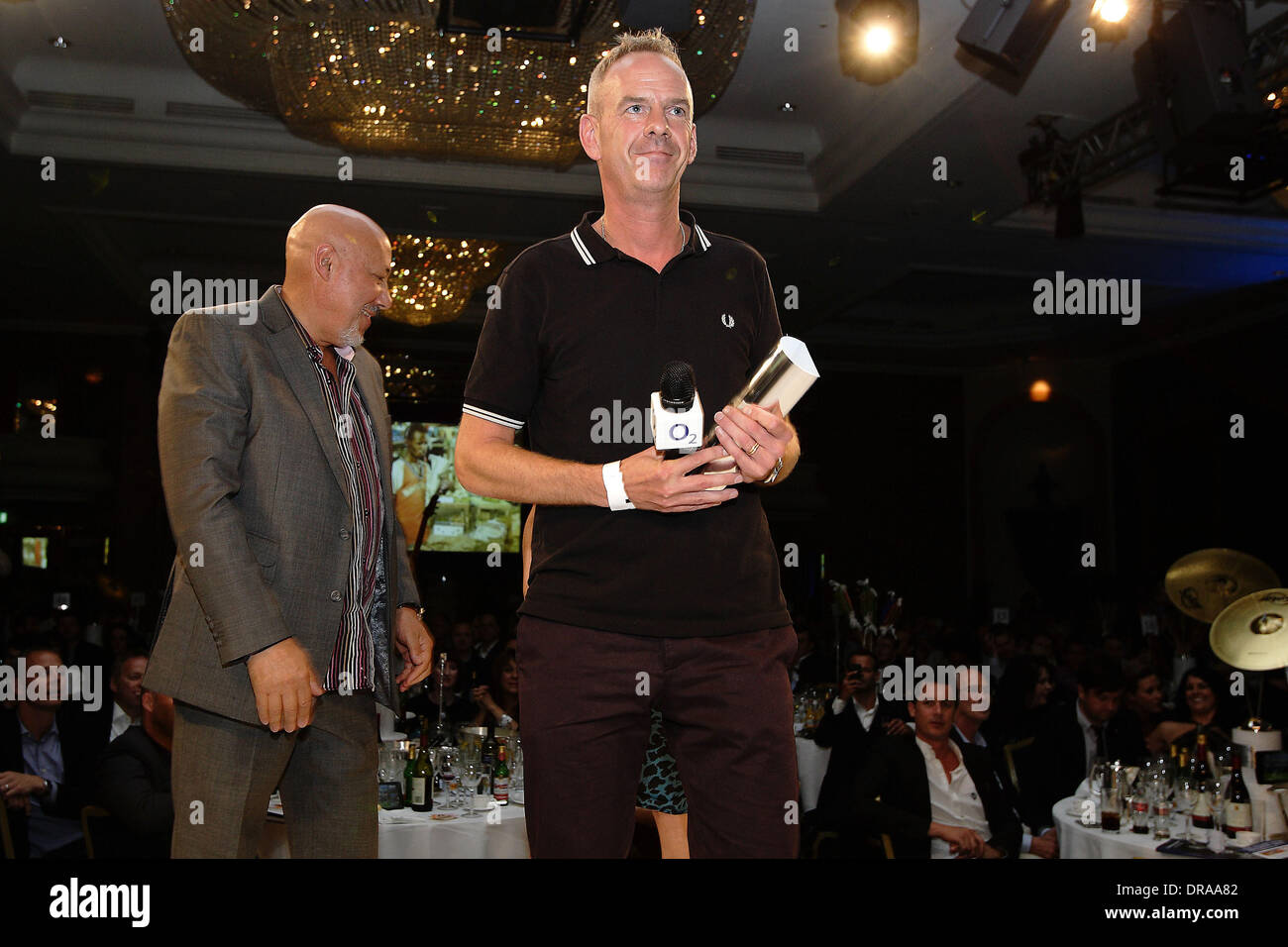 Norman Cook aka Fat Boy Slim receives the Investec Icon Award,  The Nordoff Robbins O2 Silver Clef Awards held at the Hilton Park Lane. London, England - 29.06.12 Stock Photo