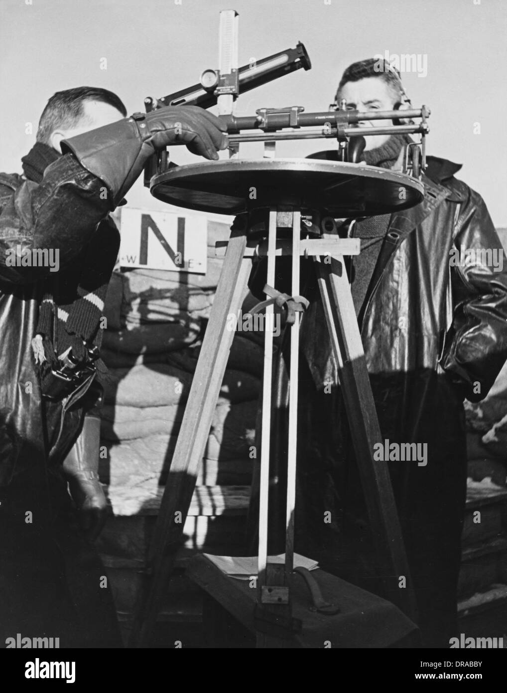 Aircraft Observer Post, WWII Stock Photo