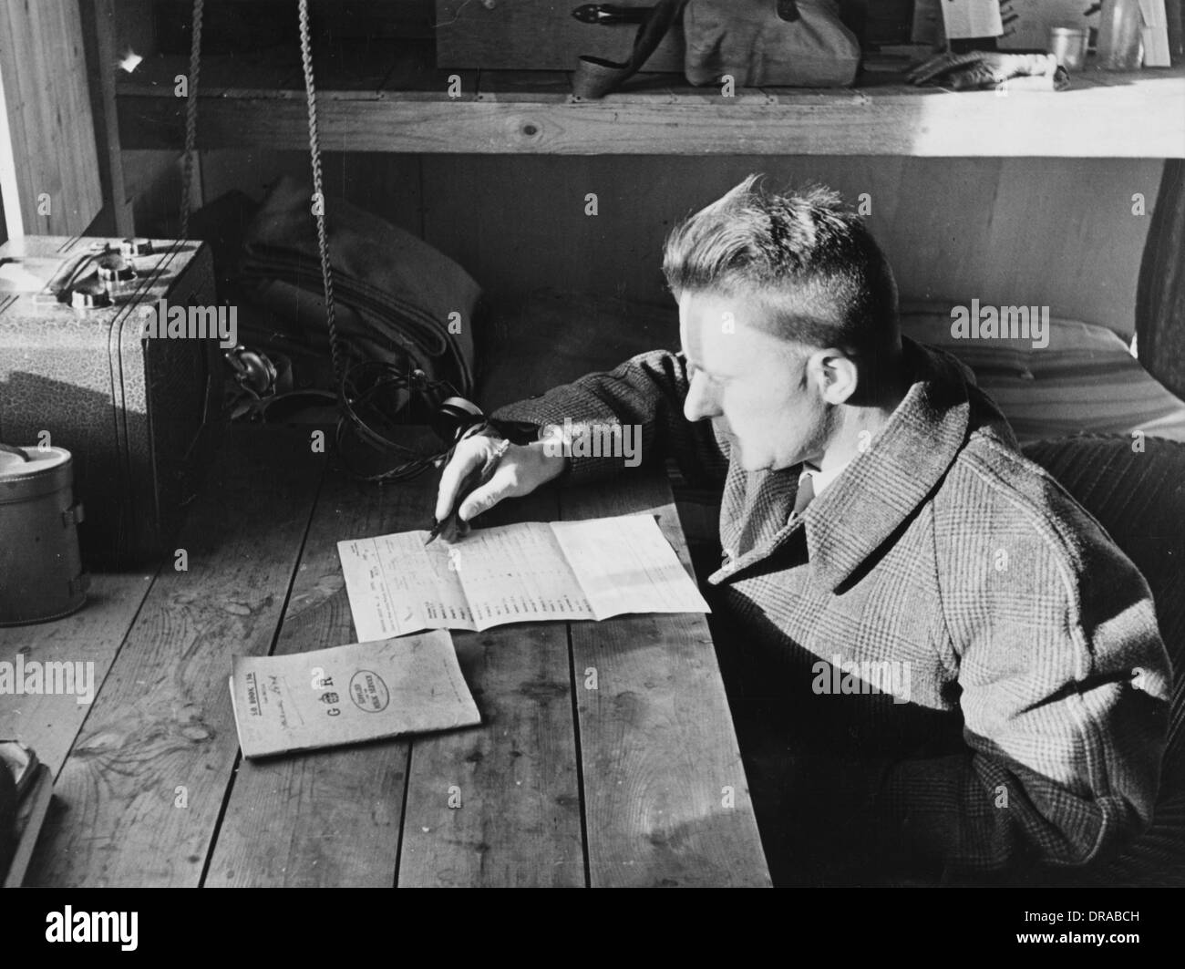 Aircraft Observer Post, WWII Stock Photo