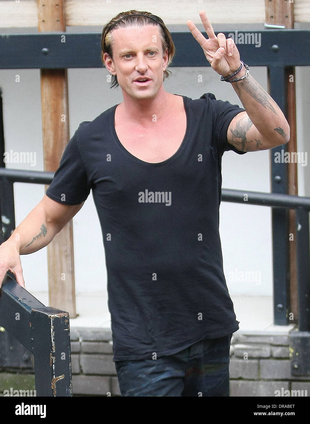 Daniel Powter at the ITV studios London, England - 03.07.12 Stock Photo