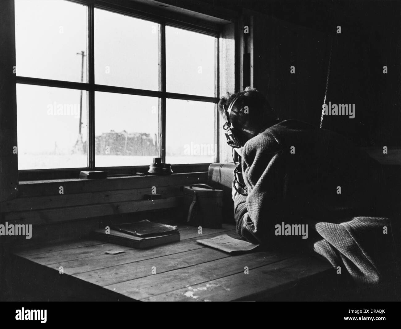 Aircraft Observer Post, WWII Stock Photo
