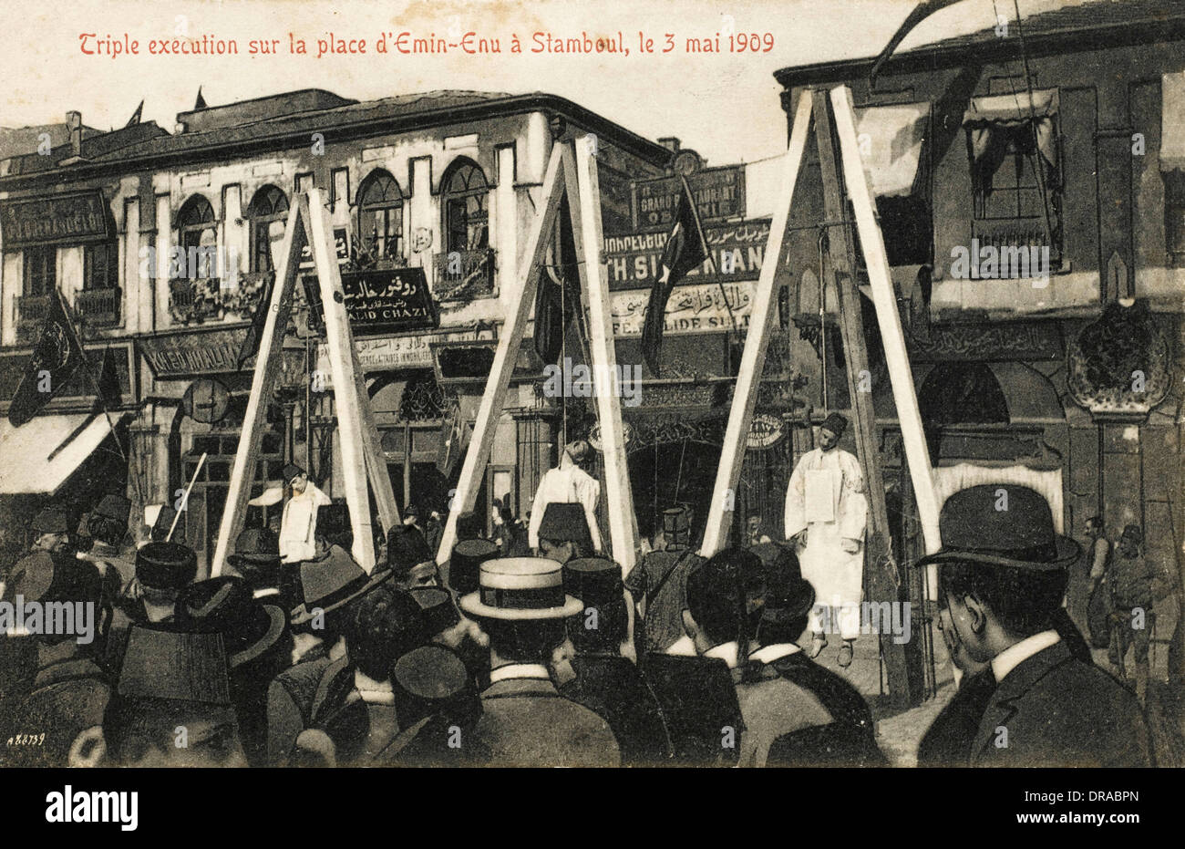 Executions of Armenian Revolutionaries, Turkey Stock Photo