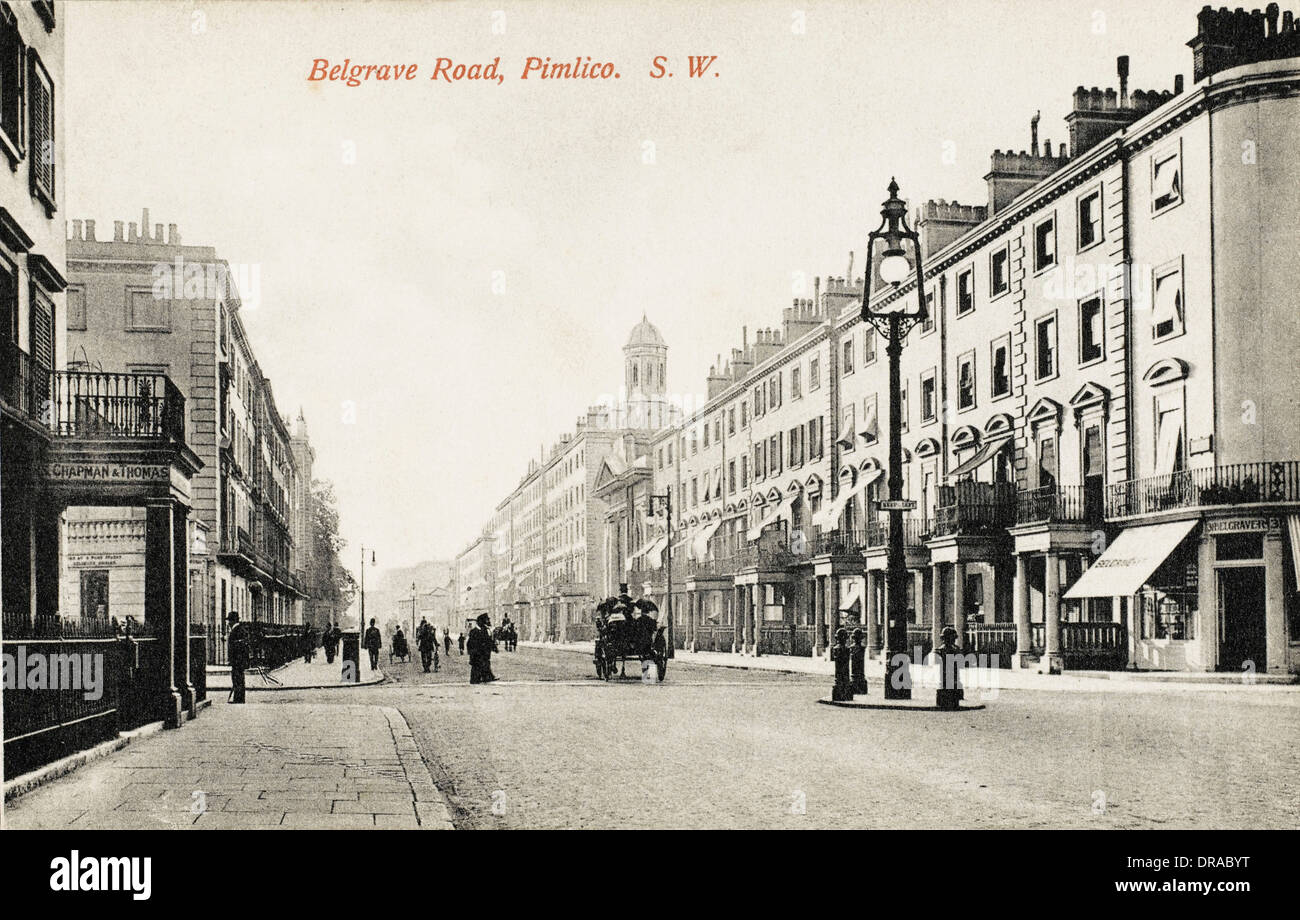 Belgrave Road, Pimlico, London Stock Photo Alamy