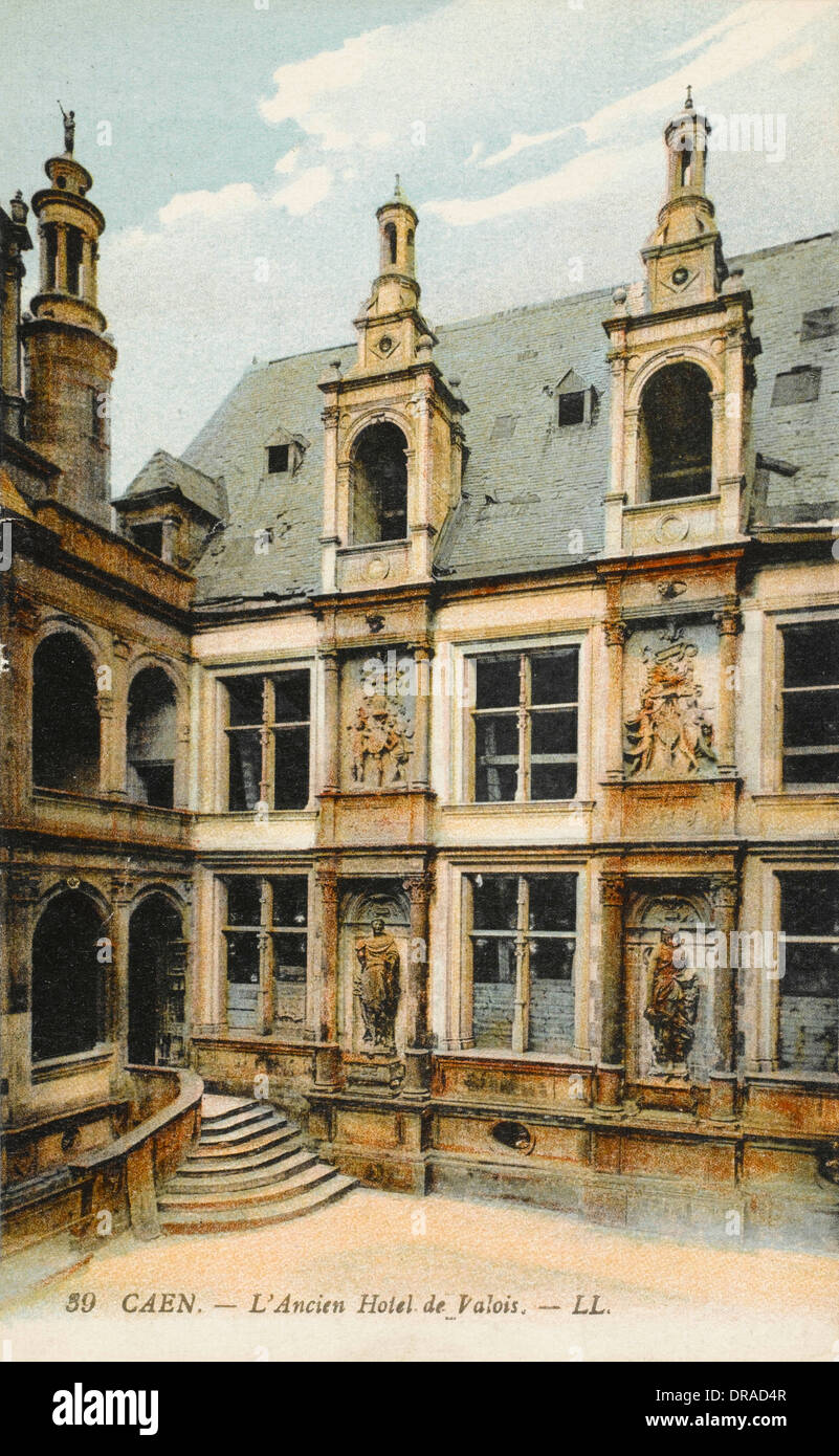 Caen - Ancient Hotel d'Escoville de Valois Stock Photo