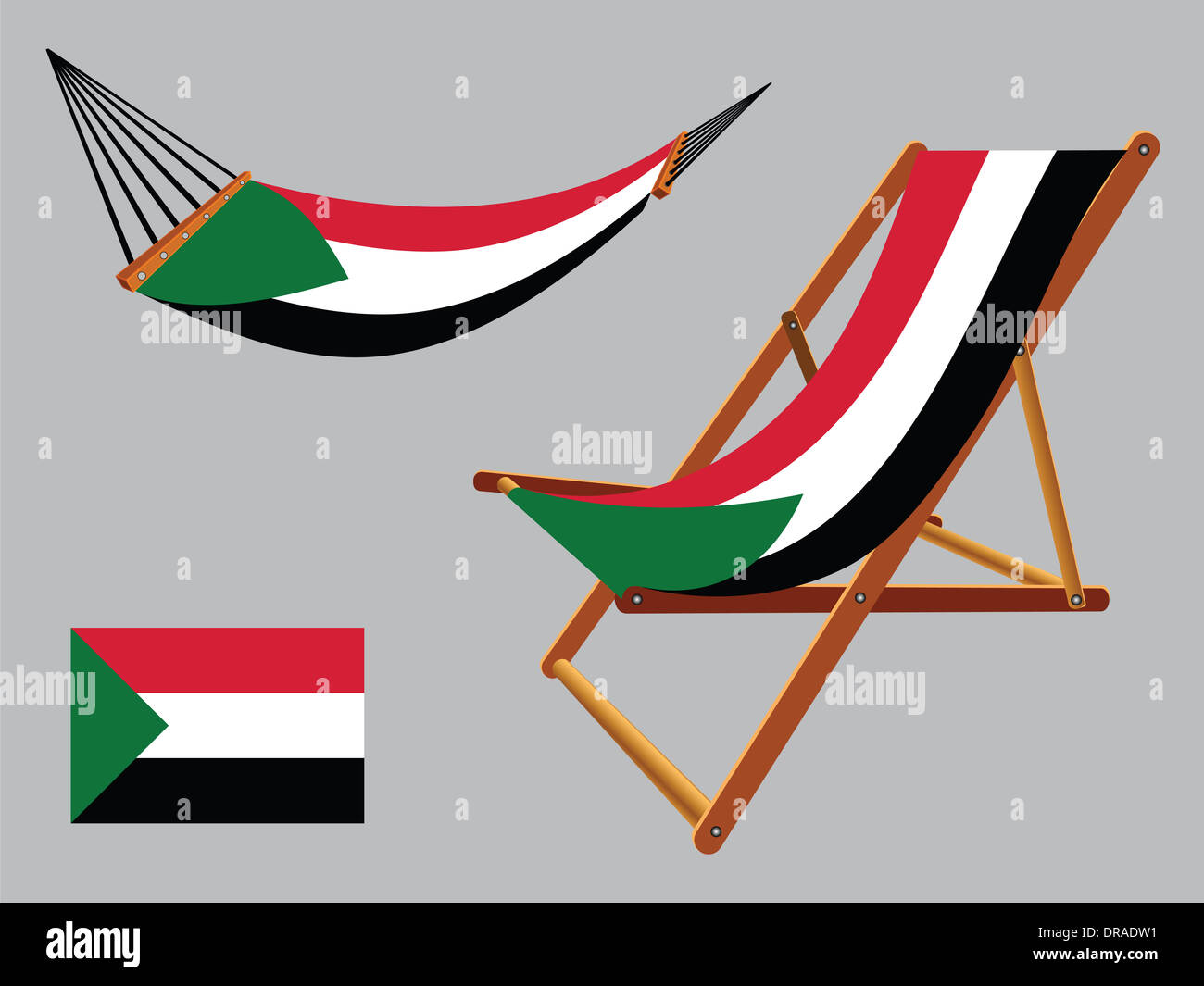 Flag of sudan vector hi-res stock photography and images - Alamy