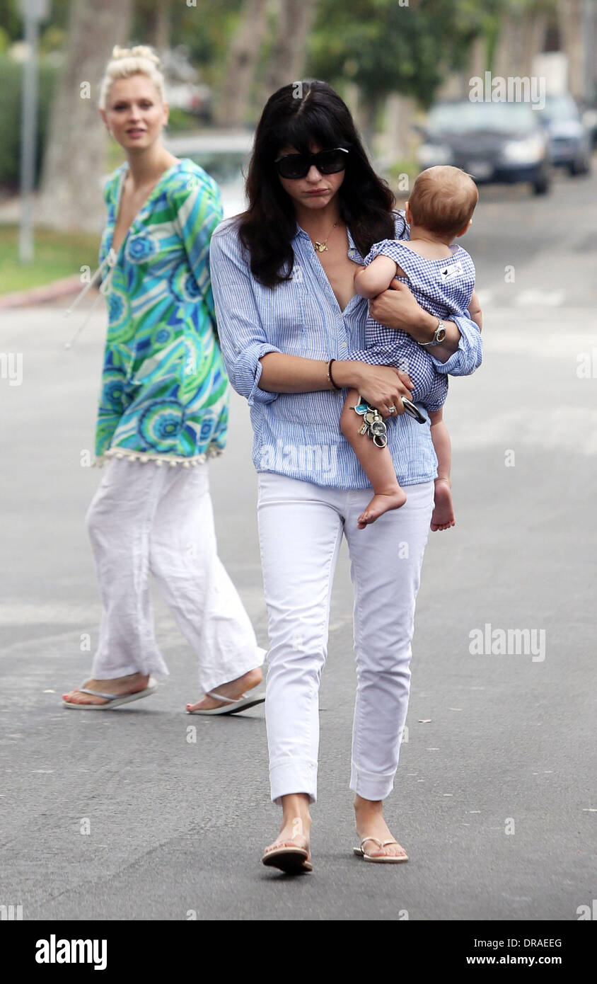 Selma Blair And Her Son Arthur Out And About West Hollywood California 04 07 12 Stock Photo Alamy