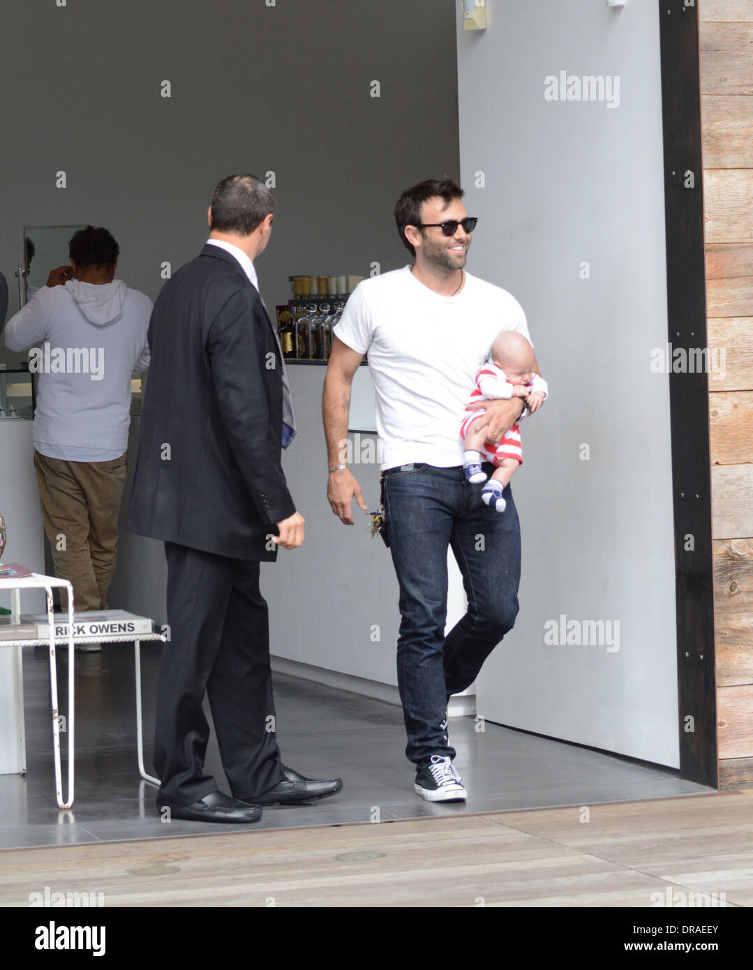 Jamie Mazur And His Son Noah Visit The Malibu Country Mart On The Fourth Of July American 