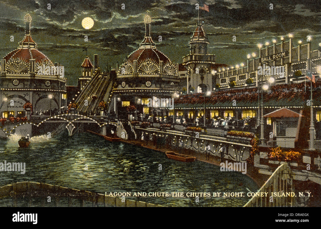 Luna park coney island night hi-res stock photography and images - Alamy