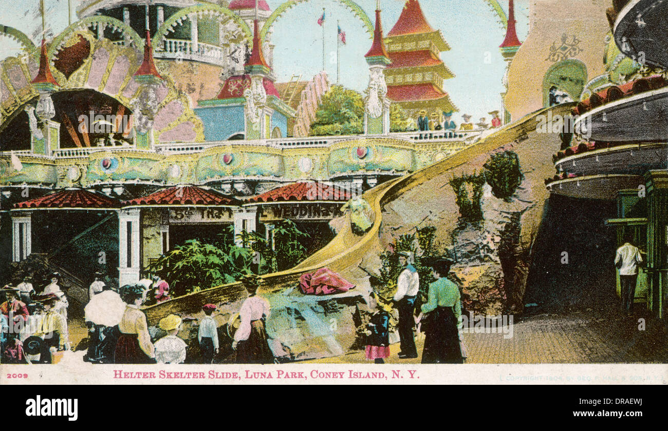 Luna park coney island ride hi-res stock photography and images - Alamy