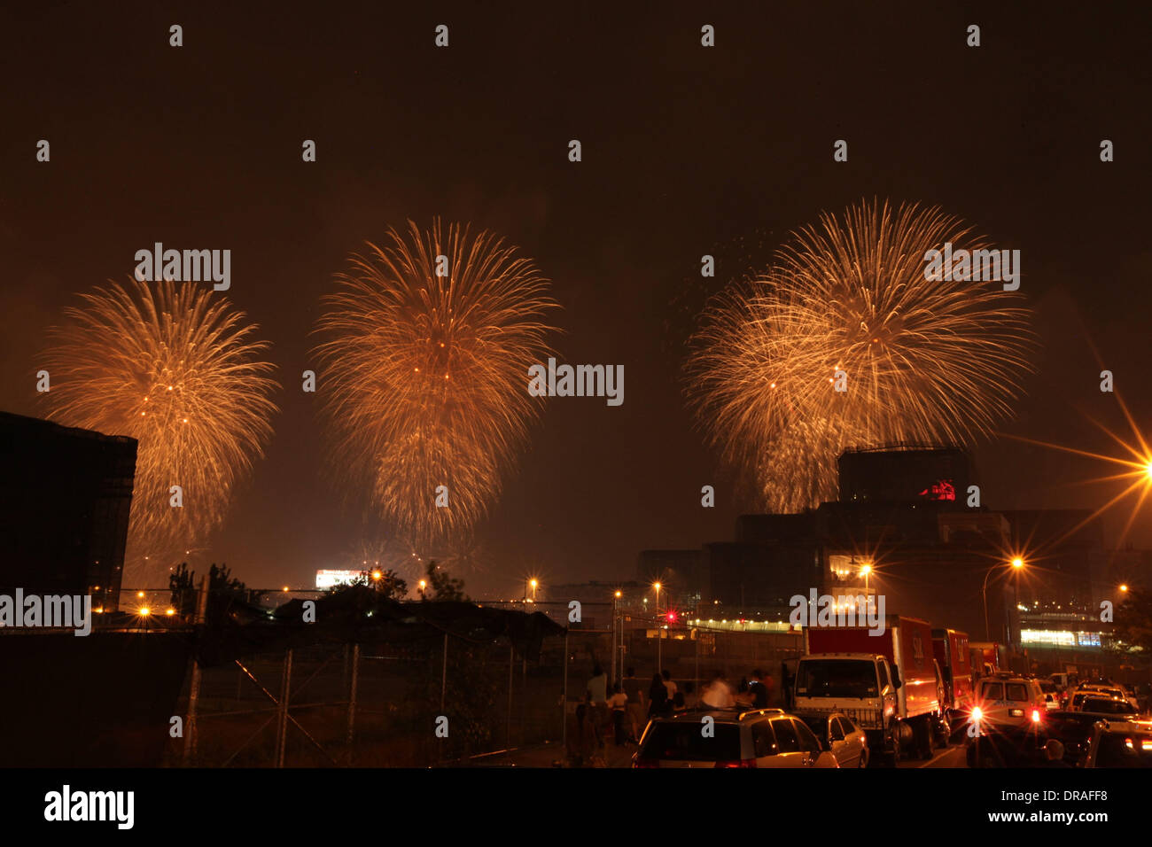 The Macy's Fourth of July Fireworks Display on the Hudson River for ...
