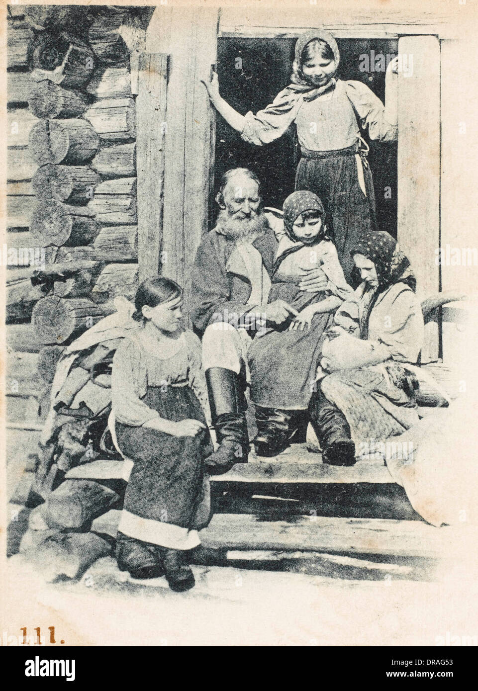 Russian peasant family Stock Photo Alamy