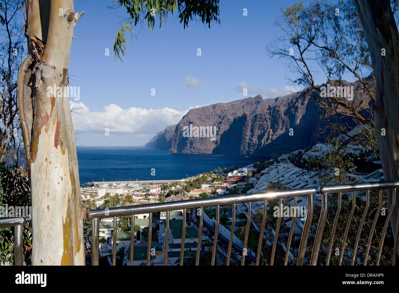 Los Gigantes and Los Gigantes cliffs, Tenerife, Canary Islands, Spain Stock Photo