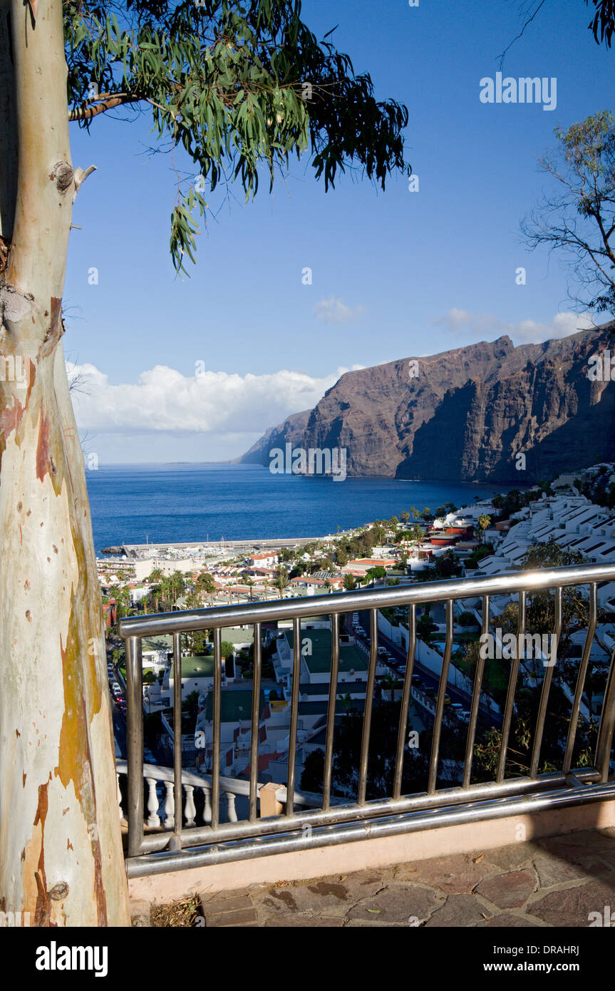 Los Gigantes and Los Gigantes cliffs, Tenerife, Canary Islands, Spain Stock Photo
