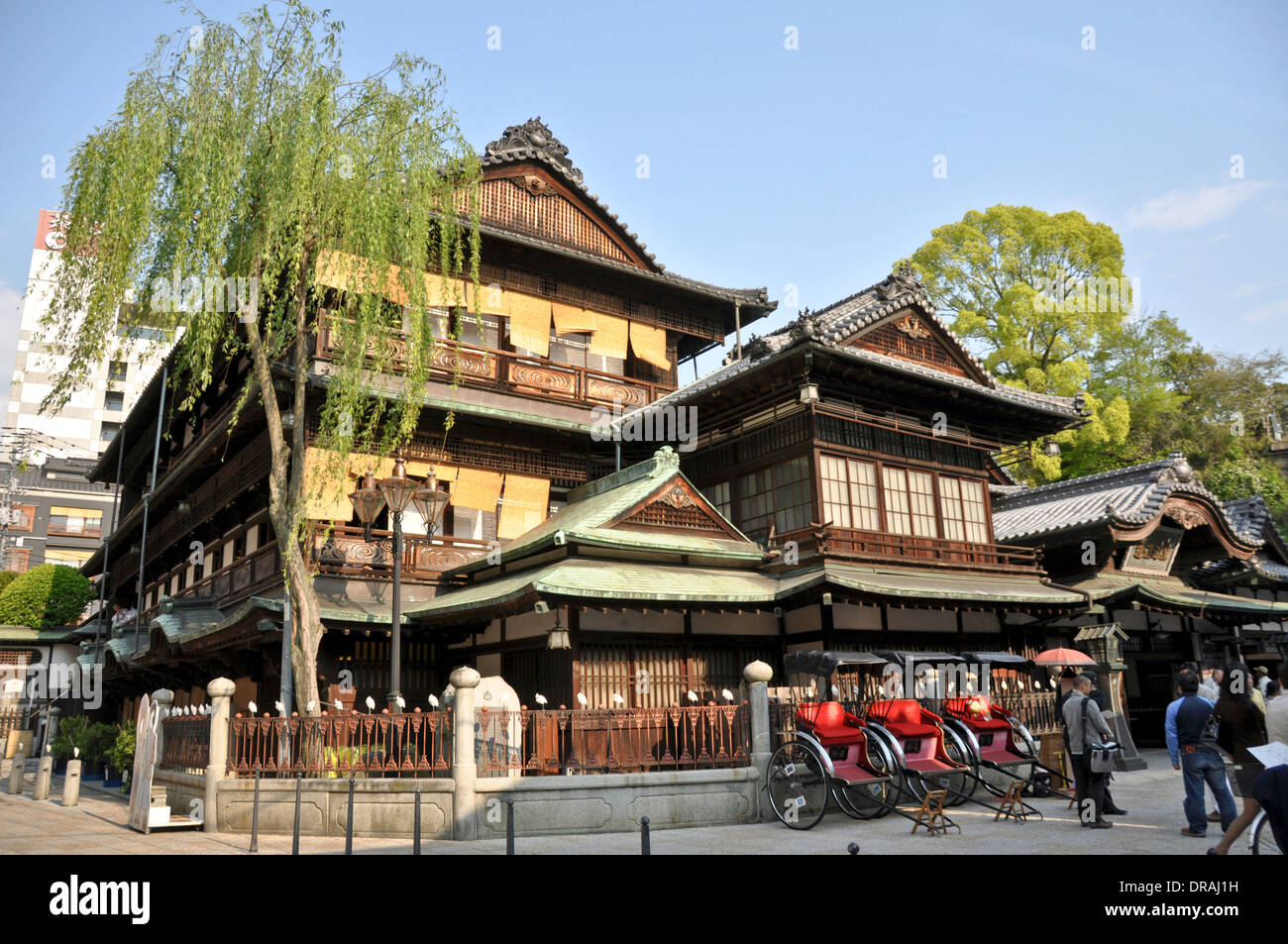 Dogo onsen, famous bathhouse in Matsuyama Shikoku Japan Stock Photo