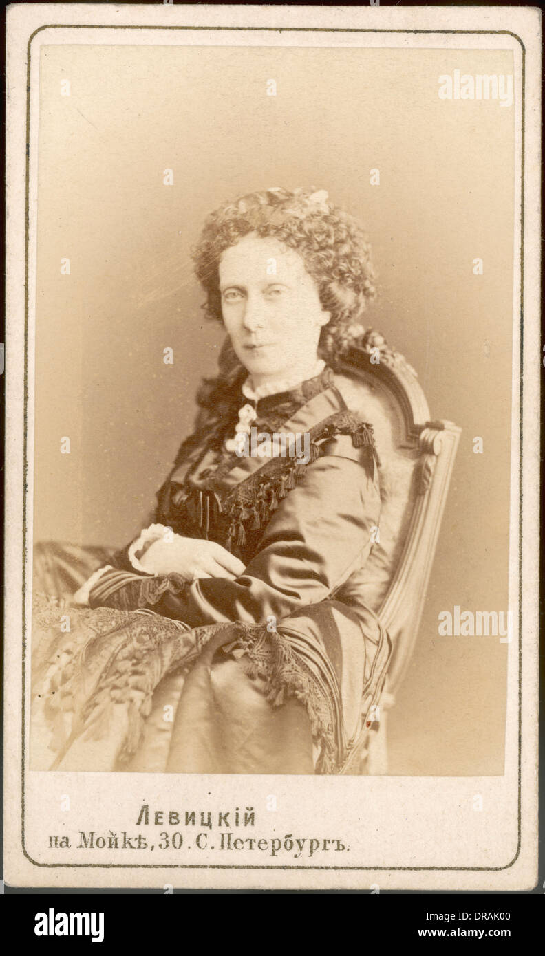 Maria Alexandrovna, Empress Consort of Russia Stock Photo