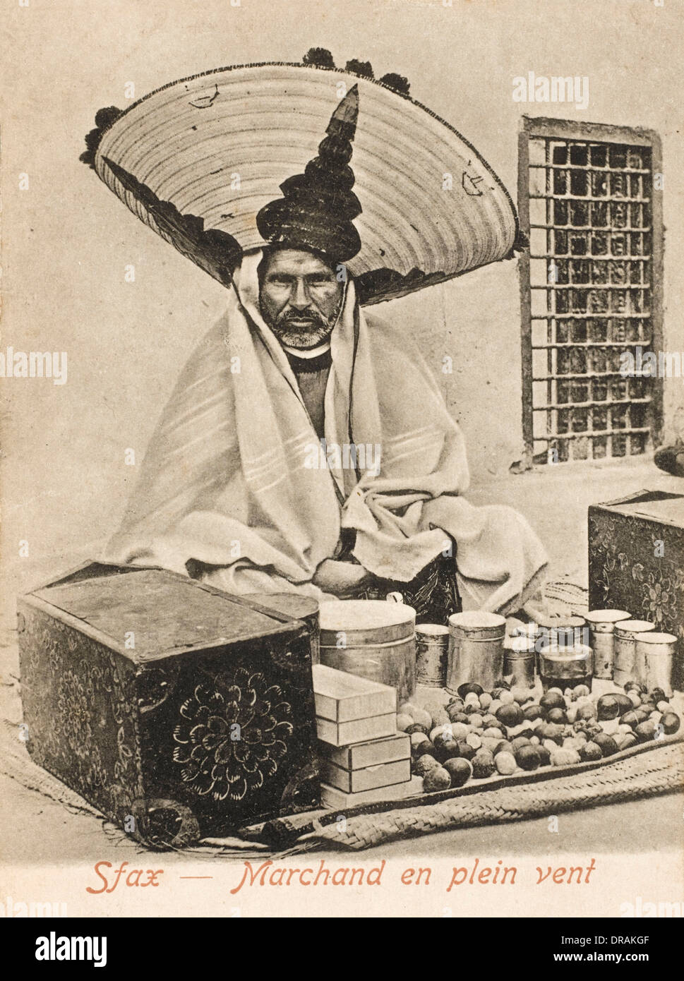 Sfax, Tunisia - Outdoor merchant or cures/remedies Stock Photo