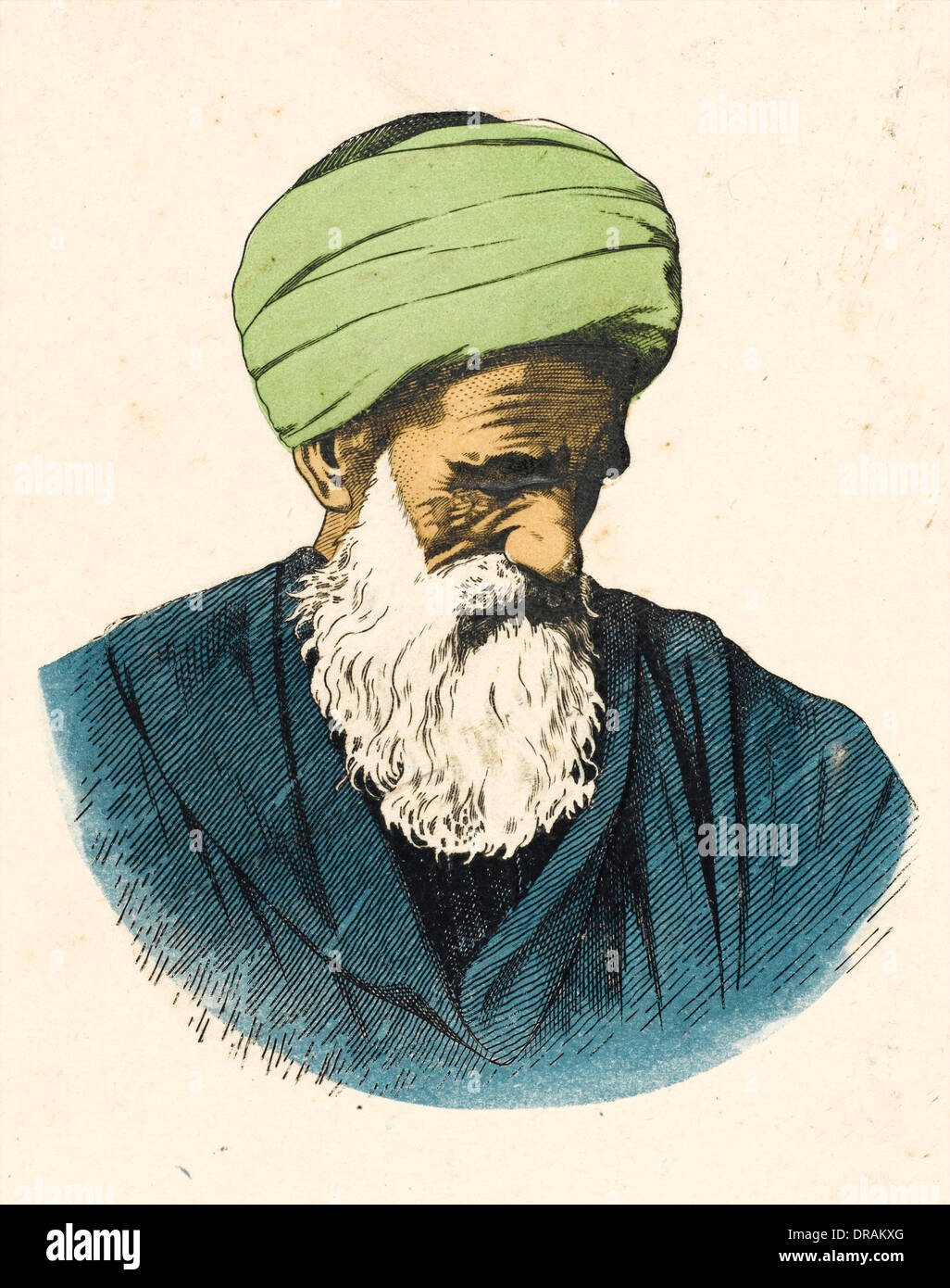 Elderly Egyptian man Stock Photo