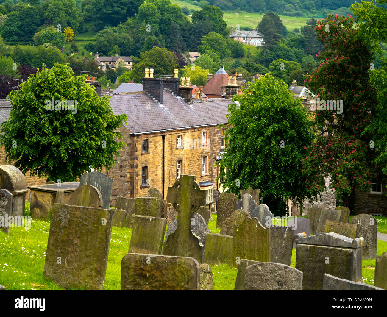 The Graveyard of All Saints Church Bakewell Derbyshire Dales Peak