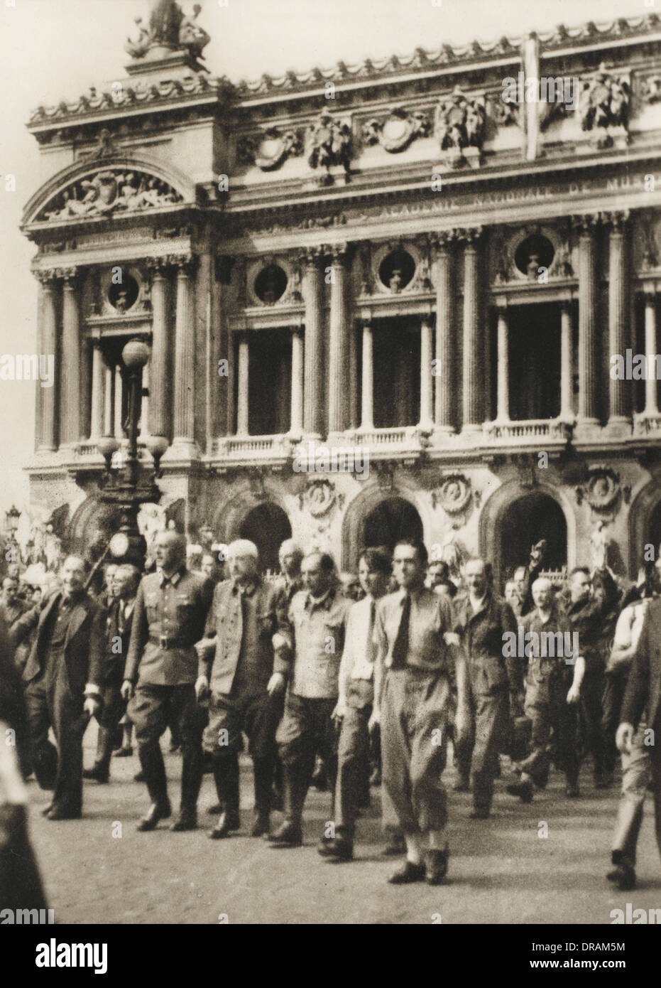 from a collection of postcard-sized photographs issued to celebrate the Liberation of Paris between 19th and 26th August, 1944.  1944 Stock Photo