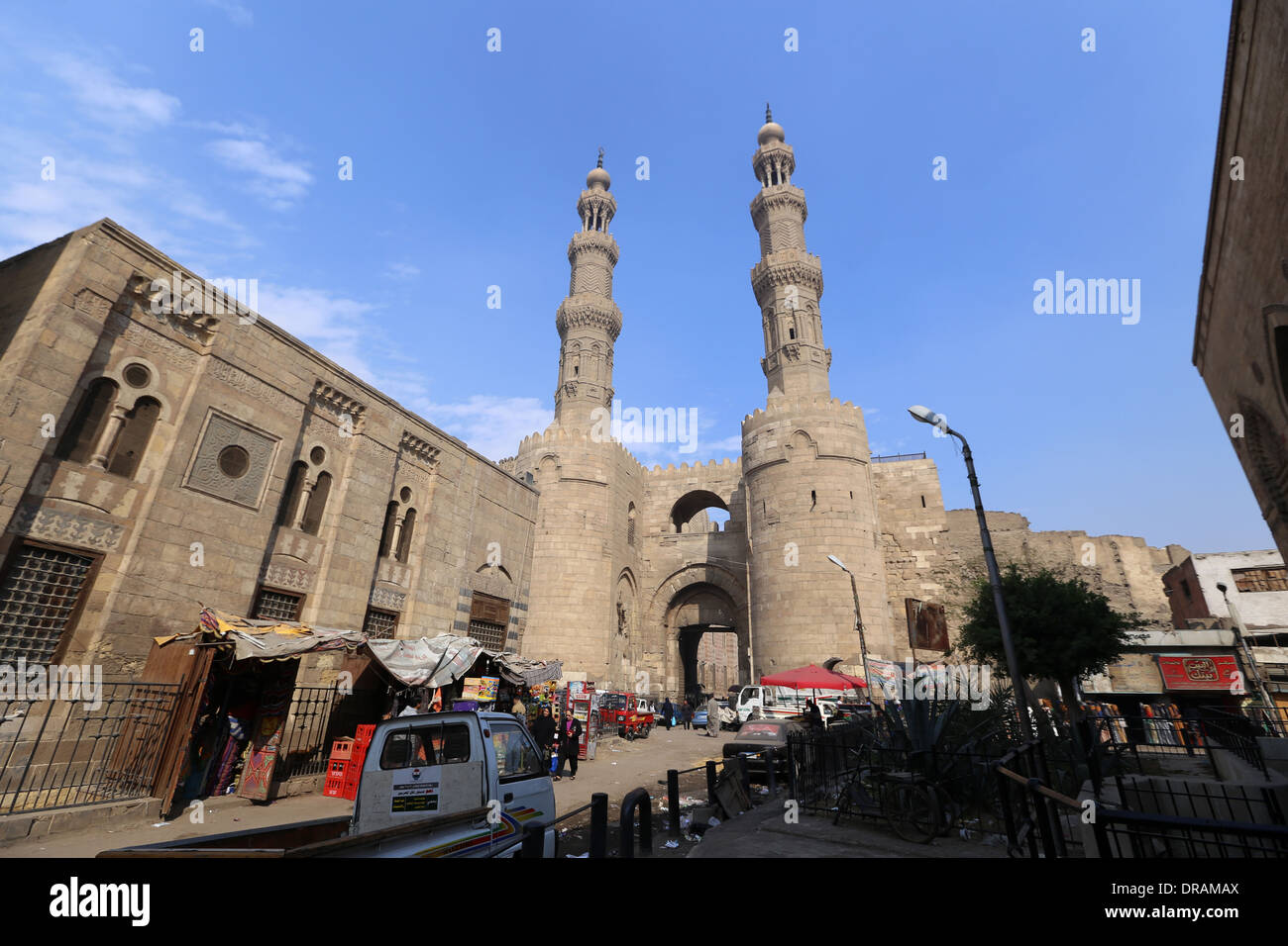 Gate of Cairo ( bab  zuweila)  El Metwaly Gate Stock Photo