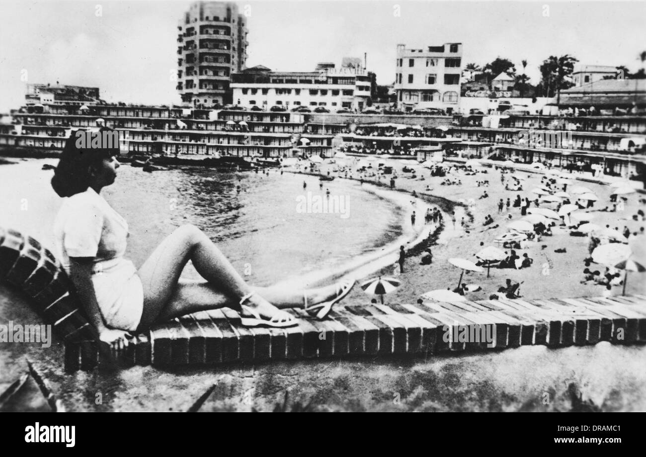 Alexandria - Mediterranean Resort Scene Stock Photo