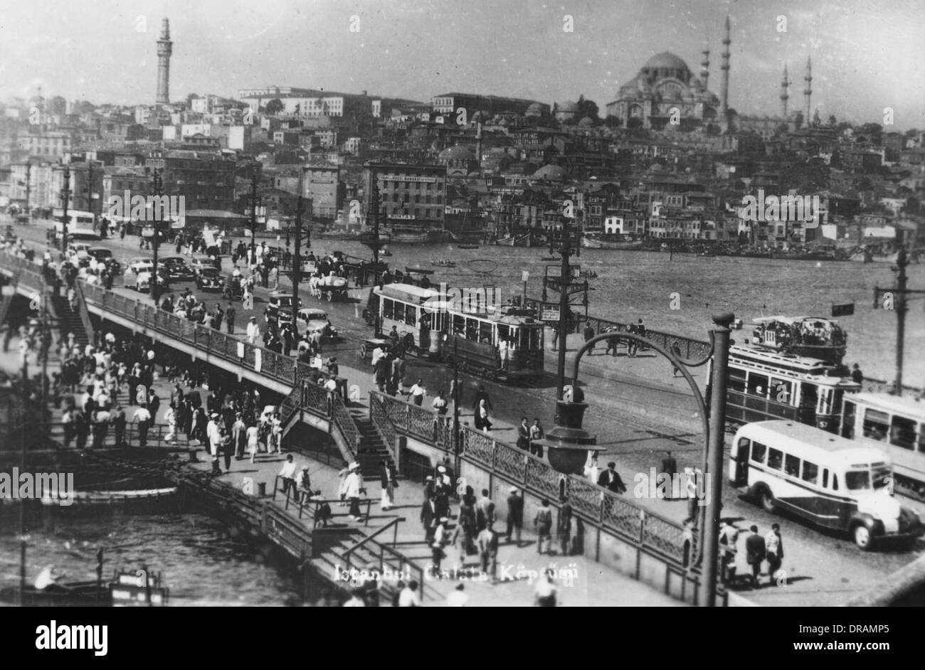 Istanbul - Galata Bridge Stock Photo