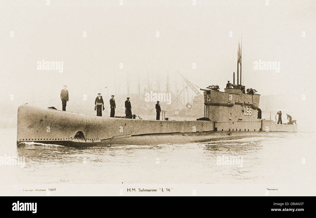 British L56 Submarine Stock Photo